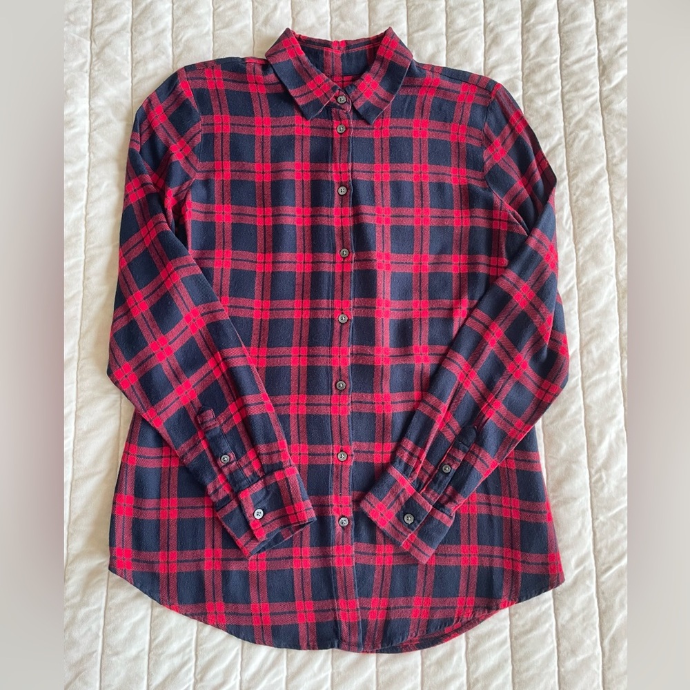 Banana Republic Plaid Flannel Dillon Classic Fit Button-Down Shirt